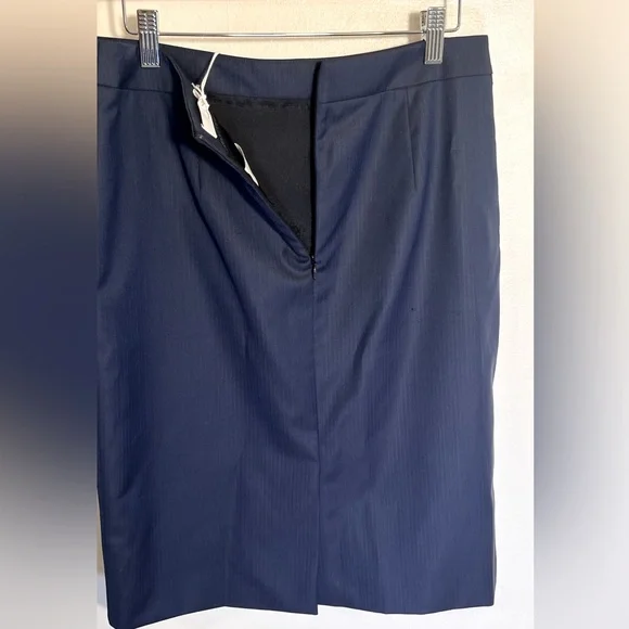 Hugo Boss responsible navy blue Pencil Skirt NWT Size 8